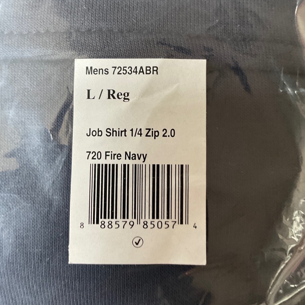 5.11 Tactical Job Shirt Quarter Zip 2.0 Fire Navy Size Large Regular New W/ Tags - Picture 10 of 11
